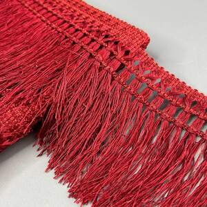 Бахрома для штор 12 см - рубиновый