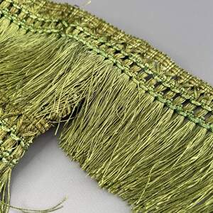 Бахрома для штор 12 см - темная олива