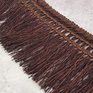 Бахрома для штор 12 см - шоколадный