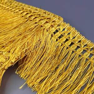 Бахрома для штор 12 см - янтарный