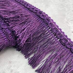 Бахрома для штор 6 см - фиолетовый