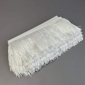 Бахрома танцевальная 10см, моток 9 м - Белый