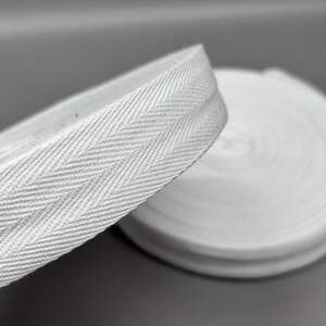 Белая киперная лента 3 см (киперная тесьма 30мм)