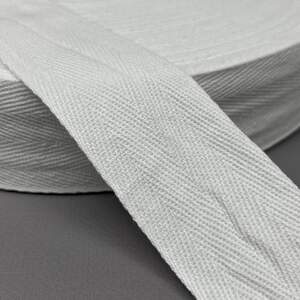 Белая киперная лента 4 см (киперная тесьма 40мм)