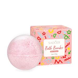 Бомбочка шарик для ванны Sadoer с ароматом Розы, 100г