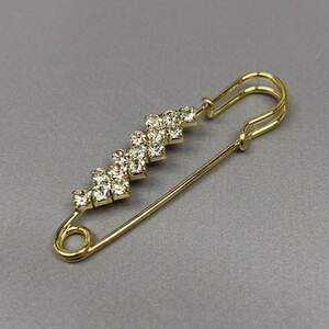 Брошь-булавка Зигзаг 6,5 см - лимонное золото #70101 Брошь-булавка Зигзаг 6,5 см - лимонное золото #70101