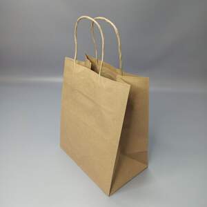 Бумажный пакет с ручками 190х120х230 мм