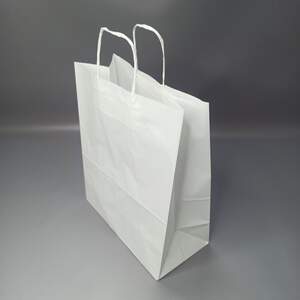 Бумажный пакет с ручками 260х120х320 мм