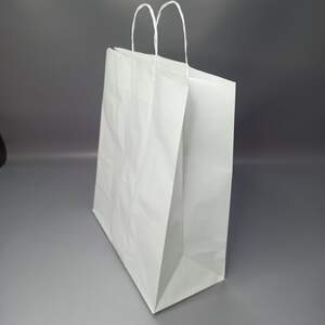 Бумажный пакет с ручками 320х150х380 мм. Бумажный пакет с ручками 320х150х380 мм.