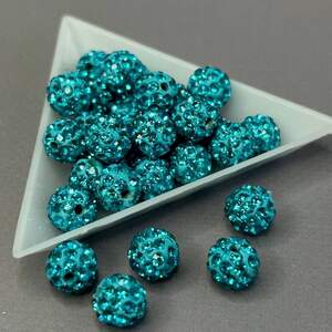 Бусины хрустальные рондель 4х3мм, нить-130 шт, сапфировый прозрачный