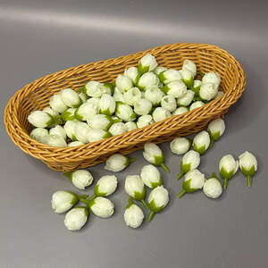 Бутон розочки 2 см - молочно белый