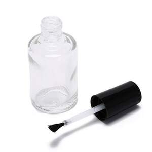 Бутылочка с кисточкой прозрачная, 15мл