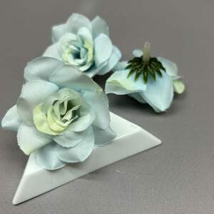 Гардения искусственная (головка) 3 см - небесно голубой