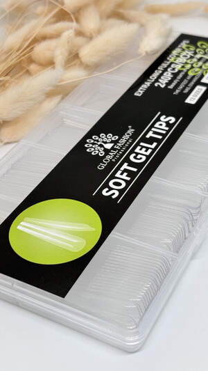 Гелевые типсы для наращивания ногтей Global Fashion Балерина, 240 шт