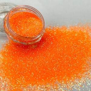Глиттер 1 кг, мелкие декоративные блестки - оранжевый Глиттер 1 кг, мелкие декоративные блестки - оранжевый