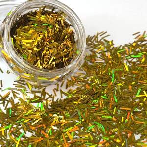 Глиттер 1 кг, мелкий декоративный дождик - золото голограмма Глиттер 1 кг, мелкий декоративный дождик - золото голограмма