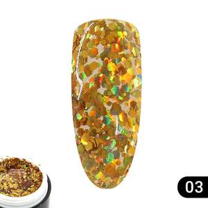 Глиттер гель Global Fashion 5 гр, 03 Глиттер гель Global Fashion 5 гр, 03