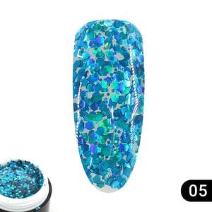 Глиттер гель Global Fashion 5 гр, 05 Глиттер гель Global Fashion 5 гр, 05