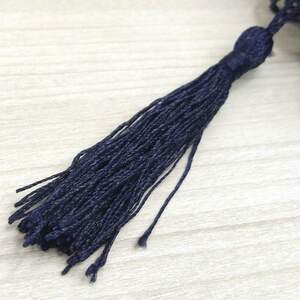 Декоративные кисточки для рукоделия 13 см - синие темные