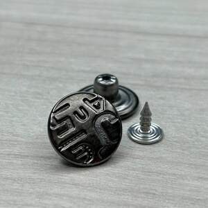 Джинсовая пуговица 17мм Блэк никель (50шт) 2111 Джинсовая пуговица 17мм Блэк никель (50шт) 2111