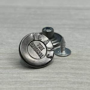 Джинсовая пуговица Jeans 17мм Блек никель (50шт) Джинсовая пуговица Jeans 17мм Блек никель (50шт)