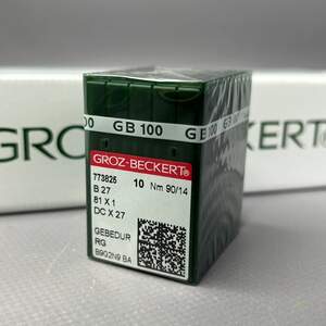 Иглы для промышленных оверлоков Groz Beckert В27 Gebedur 90-RG Иглы для промышленных оверлоков Groz Beckert В27 Gebedur 90-RG