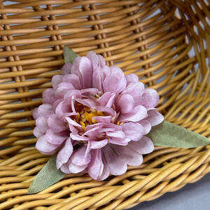 Искусственный цветок пиона маленький 5,5 см - сиреневый