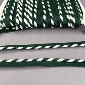 Кант вшивной, косичка 10 мм - бутылочный