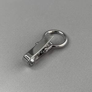 Карабин #2420 для сумки 20 мм, никель - 4,5 см