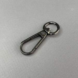 Карабин для сумки 10 мм, темный никель - 4 см