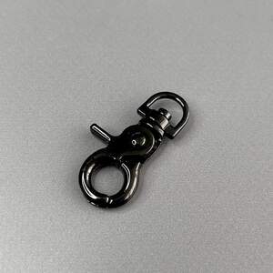 Карабин для сумки 10 мм, темный никель - 4 см