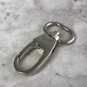 Карабин для сумки 20 мм, никель 5 см