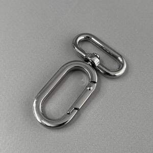 Карабин для сумки 25 мм, никель - 5,5 см