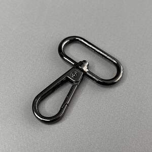 Карабин для сумки 32 мм, темный никель - 5 см