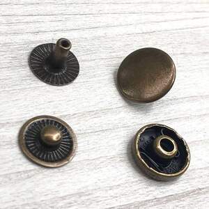 Кнопка Альфа 12,5мм #54 Антик (50шт) (00245) Кнопка Альфа 12,5мм #54 Антик (50шт) (00245)