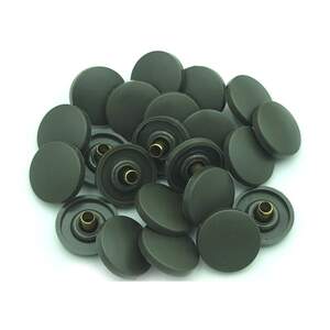 Кнопка Альфа с пластиковой шляпкой 17мм Хаки (720шт) (00756)