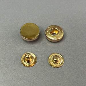 Кнопка таблетка-alfa 12,5 мм, упаковка 100 шт - золото Кнопка таблетка-alfa 12,5 мм, упаковка 100 шт - золото