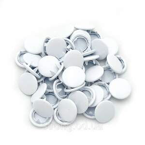 Кнопка трикотажная Baby 10,5мм Турция с закрытой шляпкой Белая (50шт.) Кнопка трикотажная Baby 10,5мм Турция с закрытой шляпкой Белая (50шт.)