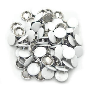 Кнопка трикотажная Baby 9,5мм Белая с закрытой шляпкой Глянец 1440шт. Кнопка трикотажная Baby 9,5мм Белая с закрытой шляпкой Глянец 1440шт.