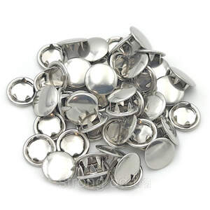 Кнопка трикотажная Baby 9,5мм Никель с закрытой шляпкой 1440шт.