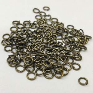 Колечко соединительное, одинарное 4 мм, цвет Бронза - 10г/уп Колечко соединительное, одинарное 4 мм, цвет Бронза - 10г/уп