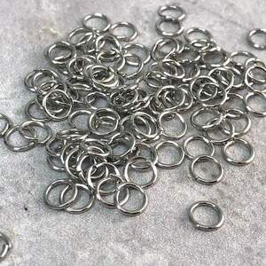 Колечко соединительное, одинарное 5 мм, цвет Сталь - 10г/уп Колечко соединительное, одинарное 5 мм, цвет Сталь - 10г/уп