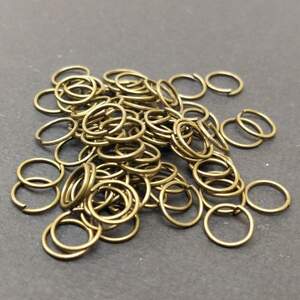 Колечко соединительное, одинарное 8 мм, цвет Бронза - 10г/уп Колечко соединительное, одинарное 8 мм, цвет Бронза - 10г/уп