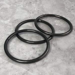 Кольцо для сумки Ø 4 см - темный никель Кольцо для сумки Ø 4 см - темный никель