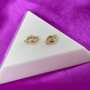 Коннектор Стразик гиппоаллергенный сплав 6х11 мм, - золото Коннектор Стразик гиппоаллергенный сплав 6х11 мм, - золото