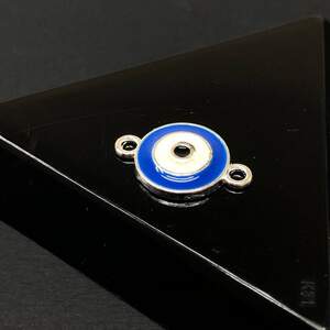 Коннектор Талисман глазик 12х16 мм, цвет Сталь Коннектор Талисман глазик 12х16 мм, цвет Сталь