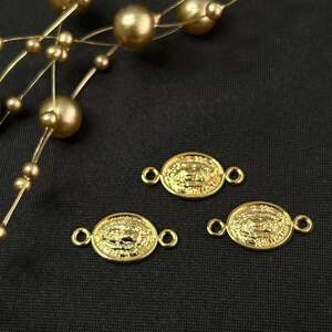 Коннектор 9х14мм, позолота 18К Коннектор 9х14мм, позолота 18К