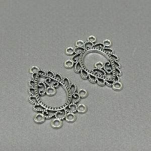 Коннектор металлический Восток ажур 22х28 мм, Сталь Коннектор металлический Восток ажур 22х28 мм, Сталь