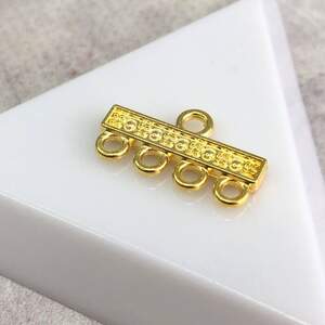 Коннектор-разделитель 12х21 мм, цвет - Золото желтое Коннектор-разделитель 12х21 мм, цвет - Золото желтое