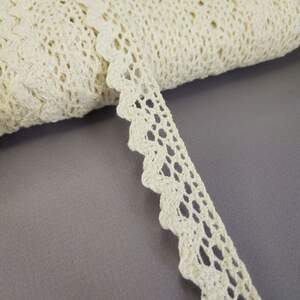 Кружево льняное 2 см - Бежевый (М5602-8) Кружево льняное 2 см - Бежевый (М5602-8)